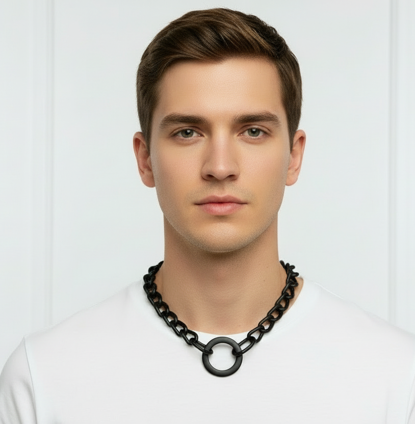 Matte Black Neck Chain