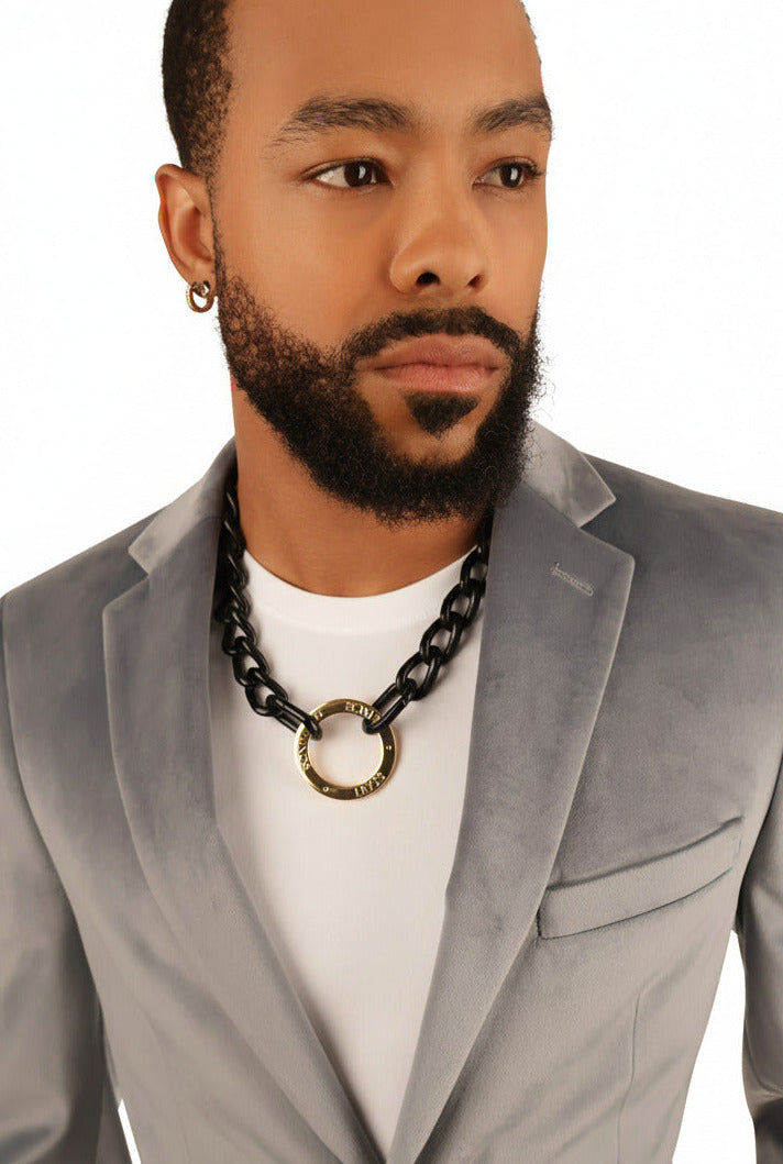 Black Neck Chain (Satin Finish)
